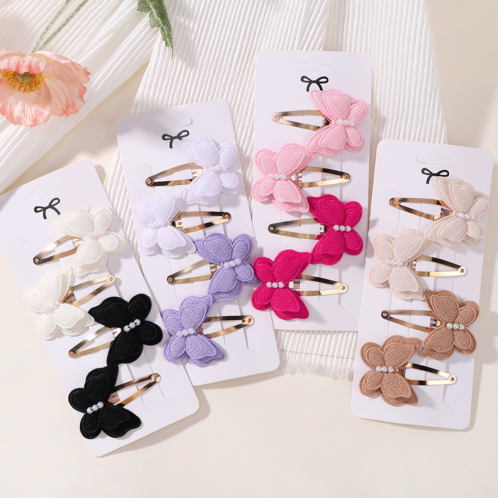 Baby Products Set - 4Pcs/set Butterfly Hair Clip Set for