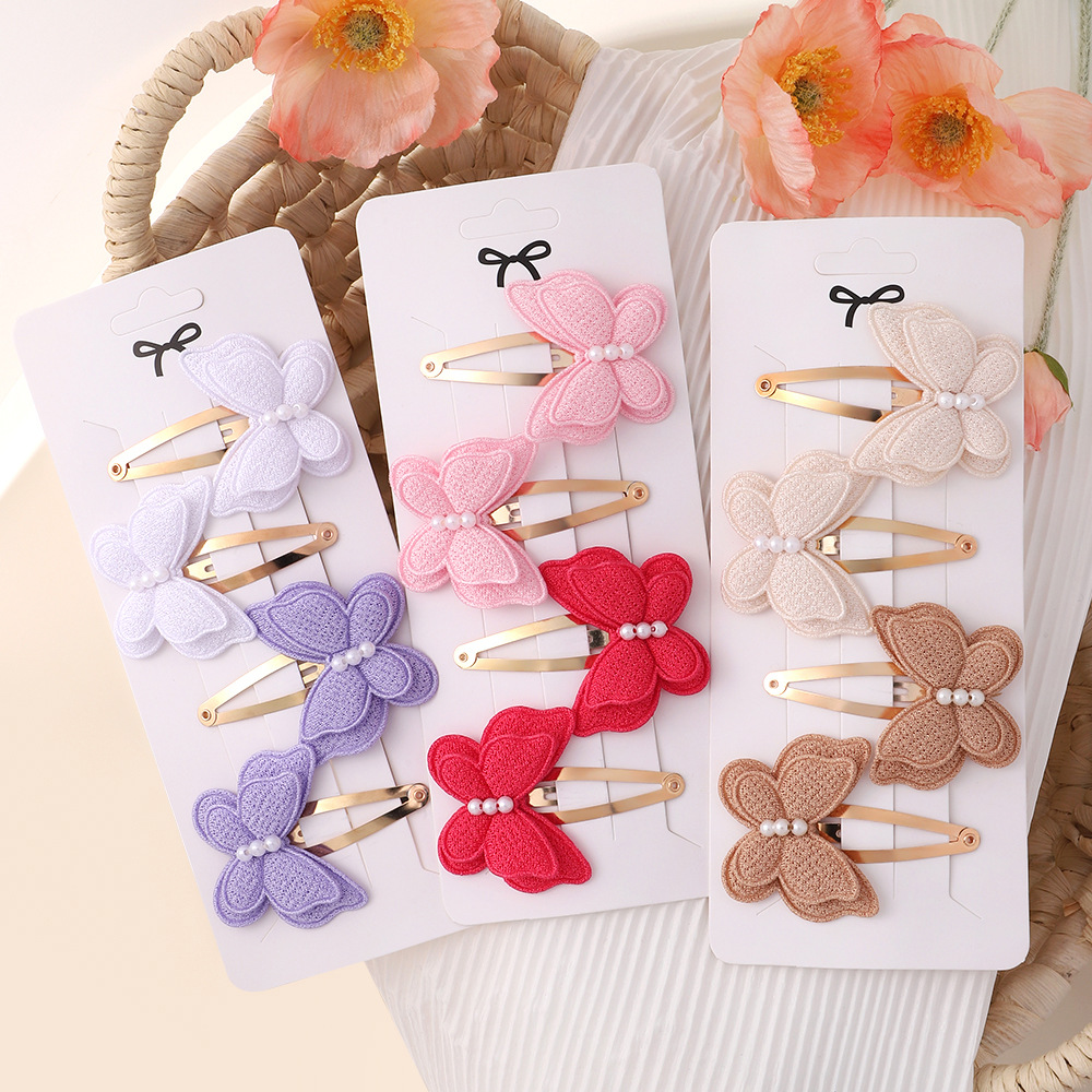4Pcs/set Butterfly Hair Clip S - Baby Products Set review and price