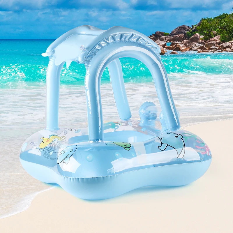 Kids Baby Pool Float with Sun  - Baby Swimming Floater review and price